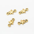 Ringed Figure Star Metal Charm for Jewelry Making in 4 Visible Finishes view 8