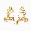 Leaping Deer Charms in Six Contrasting Metal Finishes view 8