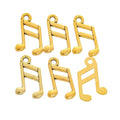 Double Eighth Note Metal Charm Pendant Jewelry Making Component view 8