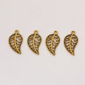 Filigree Curved Leaf Charm in Multiple Metal Finishes for Jewelry Making view 11