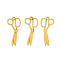 Barber Scissors Charm In Four Vintage Metal Finishes view 7