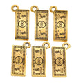One Hundred Dollar Banknote Charms In Gold And Silver view 5