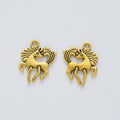 Rearing Horse Metal Charms in Four Metallic Finishes view 7