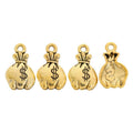 Dollar Sign Money Bag Metal Charms in Six Metallic Finishes view 9