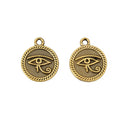 Eye of Horus Round Metal Charm in 3 Pictured Finishes view 7