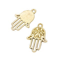 Hamsa Hand Connector Vintage Metal Charm Pendant for Jewelry Making view 8
