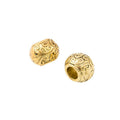 Scroll Pattern Barrel Bead in 2 Metal Finishes for Jewelry Making view 5