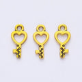 Heart Bow Key Metal Charms In Seven Finishes For Jewelry Making view 9