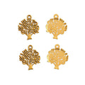 Rounded Tree Canopy Metal Charm Pendant Jewelry Making Component view 5
