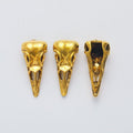 Geometric Bird Head Metal Charm in 4 Distinct Finishes for Jewelry Making view 8