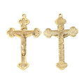 Ornate Cross Charm In 4 Metal Finishes For Jewelry Making view 8
