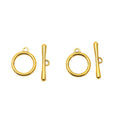 Round Toggle Clasps in Antique Bronze Gold and Silver Finishes view 7