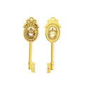 Crown Key Charm in 4 Metal Finishes for Jewelry Making view 7