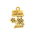 My Garden Sign Metal Charm 4 Finish Options Craft Supply view 8