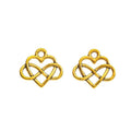 Infinity Knot Heart Metal Charm in 5 Finishes for Jewelry Making view 8