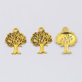 Leafy Tree Metal Pendant Charms in 8 Distinct Finishes view 9