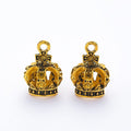 Three Dimensional Crown Charm In 5 Metal Finishes For Jewelry Making view 9