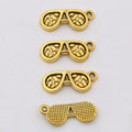 Retro Sunglasses Metal Charms in Five Metallic Finishes view 8