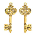 Ornate Skeleton Key Metal Charms in Seven Finish Options view 9