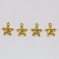Engraved Message Star Metal Charm for Jewelry Making in 5 Visible Finishes view 8