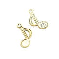 Single Music Note Metal Charm in 4 Finishes for Jewelry Making view 8