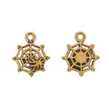 Vintage Spiderweb Charms in Multiple Finishes for Jewelry Making view 8