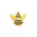 Inscribed Angel Charm Metal Pendant for Jewelry Making view 7