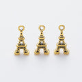 Eiffel Tower Metal Charms in Six Metallic Finishes view 8