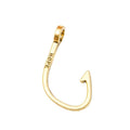 Simple Fishhook Metal Charms in Four Polished Finishes view 8