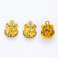 Bulldog Head Pendant Charm in Four Metallic Finishes view 7