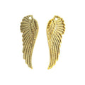Single Angel Wing Metal Charm In 5 Finish Options for Jewelry Making view 7