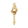 Crown Top Skeleton Key Metal Charms in Four Finishes view 8