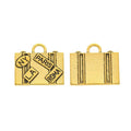 Travel Suitcase Charm in 5 Metal Finishes for Jewelry Making view 9