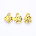 Round Yin Yang Charm in 4 Metal Finishes for Jewelry Making view 8