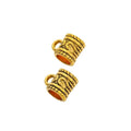 Vintage Finish Metal Large Hole Bail Beads in 4 Style Options view 8