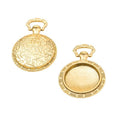 Vintage Pocket Watch Round Bezel Charms in Multiple Finishes for Jewelry Making view 9