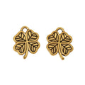 Vintage Four Leaf Clover Charm in 5 Finishes for DIY Jewelry Making view 8