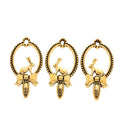 Rabbit Hand Mirror Metal Charm in 4 Finishes for Jewelry Making view 8