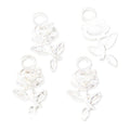 Stemmed Rose Metal Charm in 7 Distinct Finishes for Jewelry Making view 6