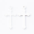 Simple Cross Charm in Multiple Metal Finishes for Jewelry Making view 6