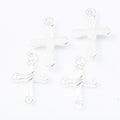 Simple Cross Charm Metal Jewelry Making Component Pendant view 6