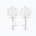 Ornate Key Metal Charm in 7 Distinct Finishes for Jewelry Making view 7