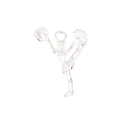 Cheerleader Charm Pom-Pom Figure Metal Pendant in Five Finishes view 6