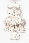 Perched Owl Charm Alloy Jewelry Making Component in 4 Finish Options view 6
