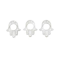 Vintage Finish Metal Hand Shaped Large Hole Beads in 4 Style Options view 6
