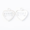 Openwork Love Heart Charm Metal Jewelry Making Component view 6