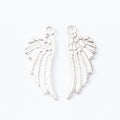 Detailed Angel Wing Metal Charms in Five Color Finishes view 6