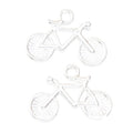 Bicycle Metal Charm Pendant in Four Pictured Finishes view 6