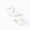 Scallop Shell Large Hole Metal Beads In Five Finishes view 6