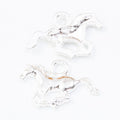 Running Horse Metal Charm in 6 Distinct Finishes for Jewelry Making view 6